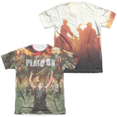 Platoon Key Art (Front/Back Print) Men's Regular Fit Poly Cotton Short-Sleeve T-Shirt