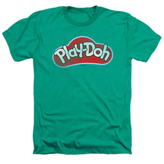 Play Doh Lid Men's 30/1 Heather 60 40 Poly Short-Sleeve T-Shirt