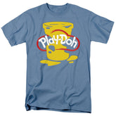 Play Doh Play Doh Messy Stencil Logo Men's 18/1 Cotton Short-Sleeve T-Shirt