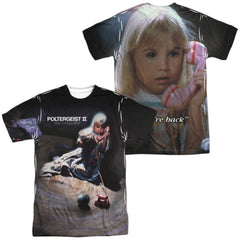 Poltergeist II Poster (Front/Back Print) Men's Regular Fit Polyester Short-Sleeve T-Shirt