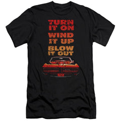 Pontiac Blow It Out GTO Men's Ultra-Soft 30/1 Cotton Slim Short-Sleeve T-Shirt