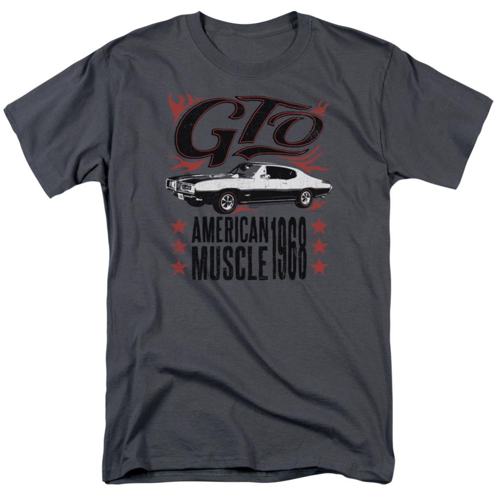 Pontiac GTO Flames Men's 18/1 Cotton Short-Sleeve T-Shirt