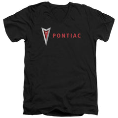 Pontiac Modern Pontiac Arrowhead Men's 30/1 Cotton Slim V-Neck T-Shirt