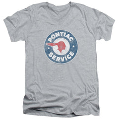 Pontiac Vintage Pontiac Service Men's 30/1 Cotton Slim V-Neck T-Shirt