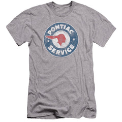 Pontiac Vintage Pontiac Service Men's Ultra-Soft 30/1 Cotton Slim Short-Sleeve T-Shirt