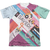 Powerpuff GirLong-Sleeve T-Shirthe Day Is Saved Men's Regular Fit Poly Cotton Short-Sleeve T-Shirt