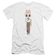 Powerpuff Girls Blossom Streak Men's Ultra-Soft 30/1 Cotton Slim Short-Sleeve T-Shirt