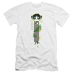 Powerpuff Girls Buttercup Streak Men's Ultra-Soft 30/1 Cotton Slim Short-Sleeve T-Shirt