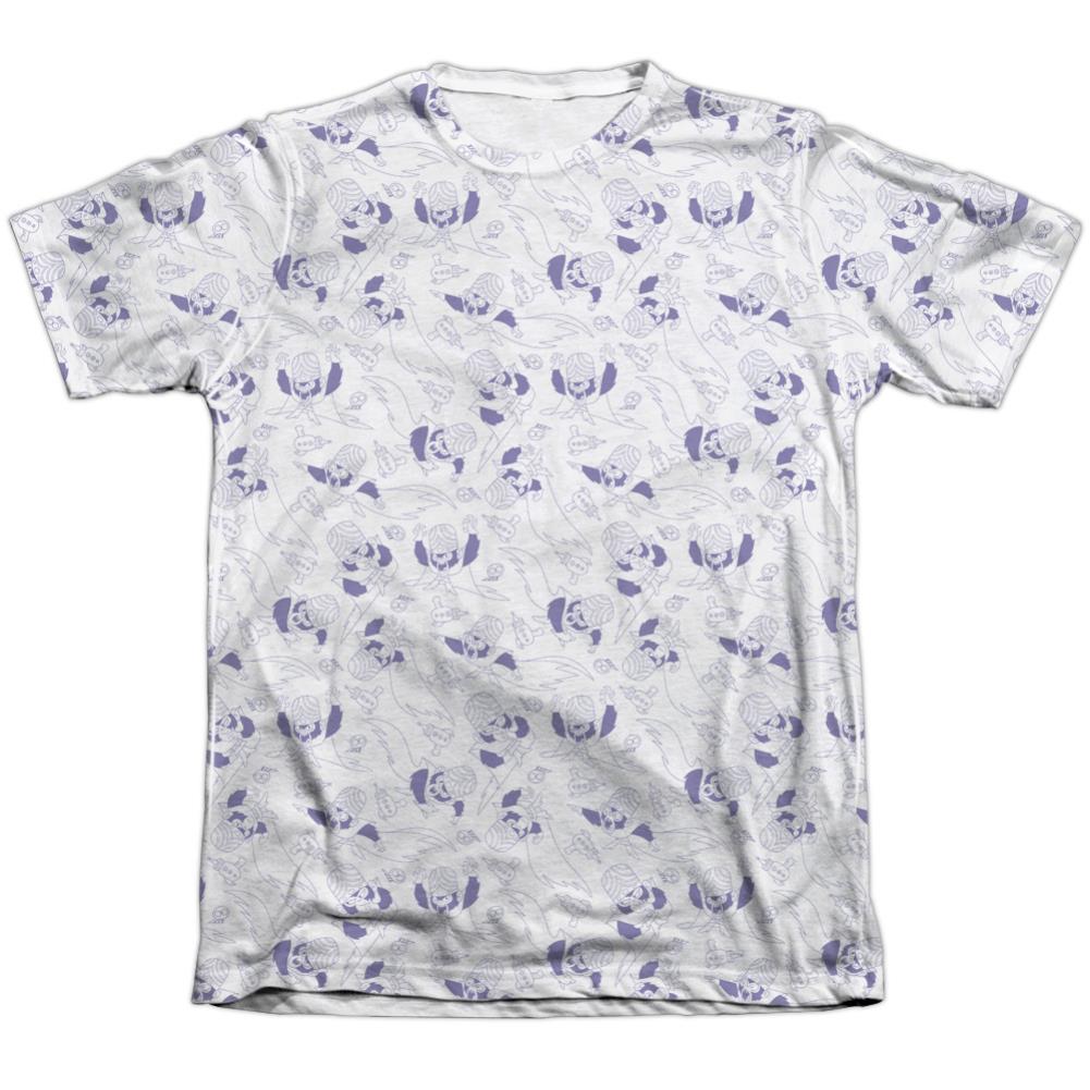 Powerpuff Girls Mojo Jojo Pattern Men's Regular Fit Poly Cotton Short-Sleeve T-Shirt