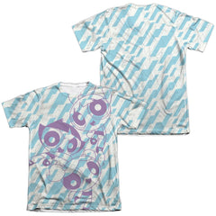 Powerpuff Girls Purple Pattern Men's Regular Fit Poly Cotton Short-Sleeve T-Shirt