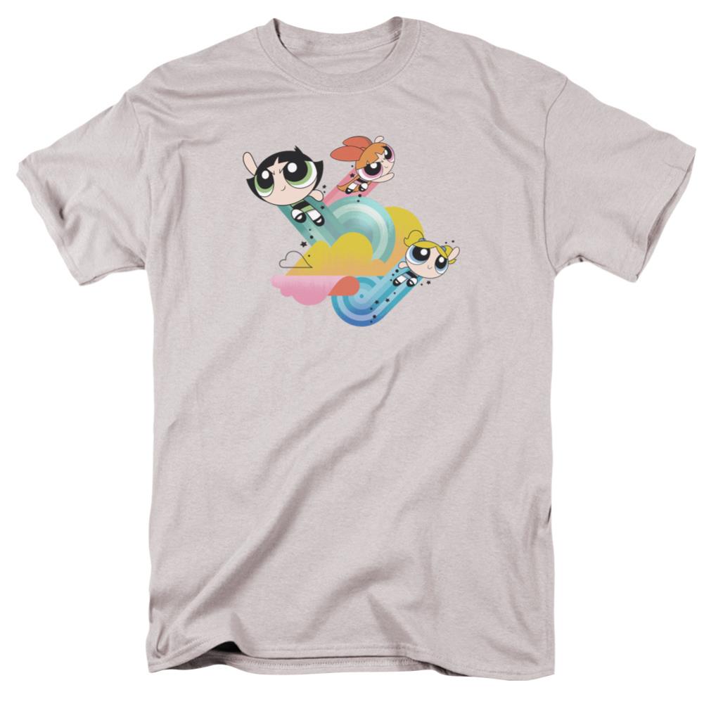 Powerpuff Girls Spiral Streaks Men's 18/1 Cotton Short-Sleeve T-Shirt
