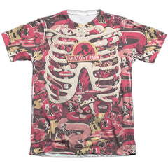Rick And Morty Anatomy Park Men's Regular Fit Poly Cotton Short-Sleeve T-Shirt