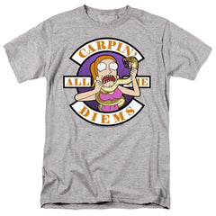 Rick And Morty Carp En All Them Diems Men's 18/1 Cotton Short-Sleeve T-Shirt