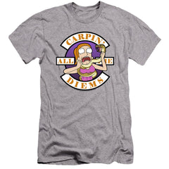 Rick And Morty Carp En All Them Diems Men's Ultra-Soft 30/1 Cotton Slim Short-Sleeve T-Shirt