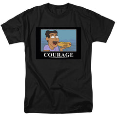Rick And Morty Courage Poster Men's 18/1 Cotton Short-Sleeve T-Shirt