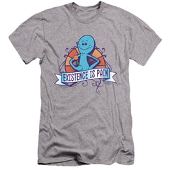 Rick And Morty Existence Is Pain Men's Ultra-Soft 30/1 Cotton Slim Short-Sleeve T-Shirt