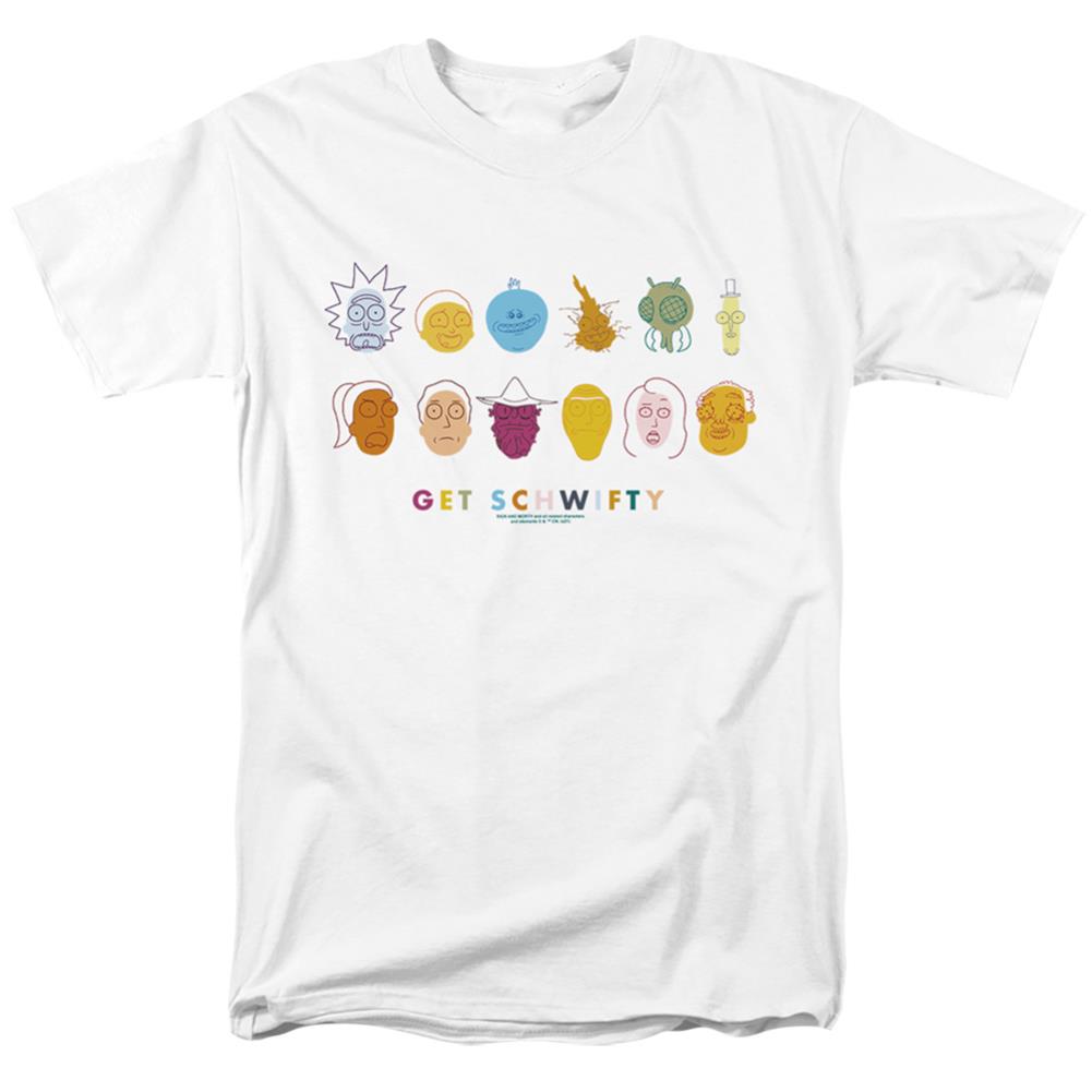 Rick And Morty Get Schwifty Men's 18/1 Cotton Short-Sleeve T-Shirt