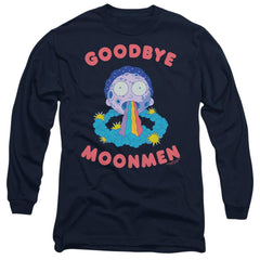 Rick And Morty Goodbye Moonmen Men's 18/1 Cotton Long-Sleeve T-Shirt