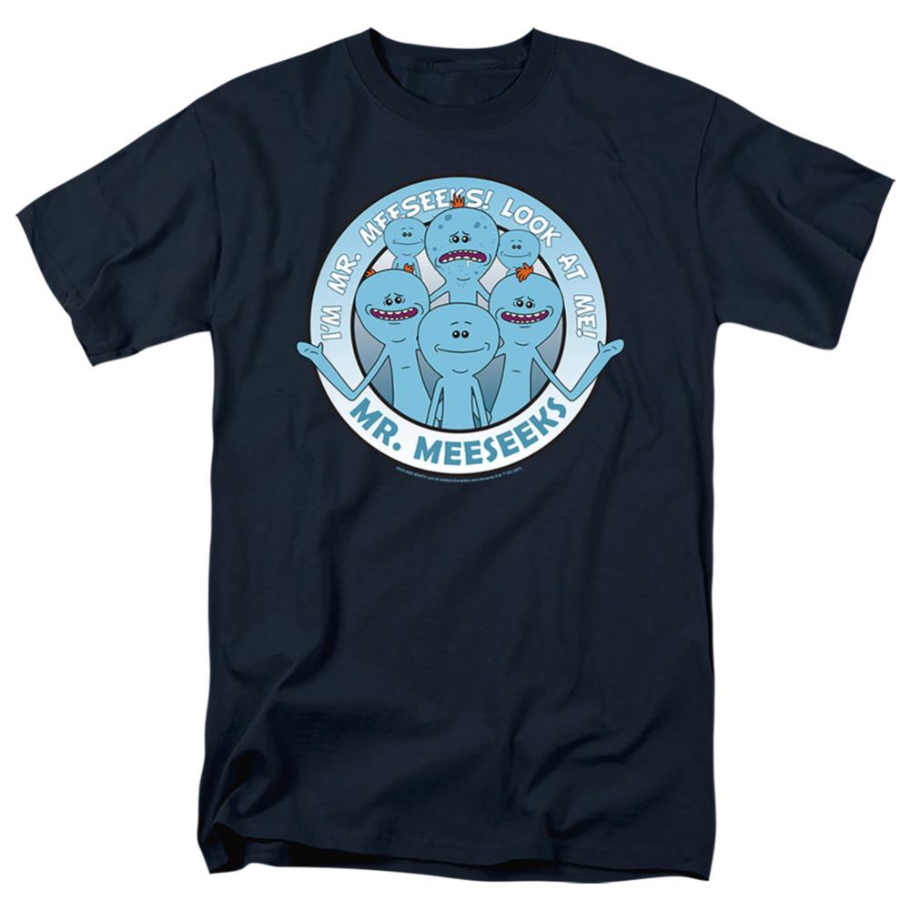 Rick And Morty Mr Meeseeks Men's 18/1 Cotton Short-Sleeve T-Shirt