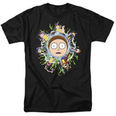 Rick And Morty Multiple Morty Men's 18/1 Cotton Short-Sleeve T-Shirt