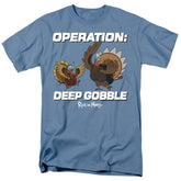 Rick And Morty Operation Deep Gobble Men's 18/1 Cotton Short-Sleeve T-Shirt