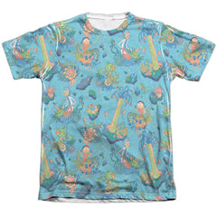 Rick And Morty Ricktanical Men's Regular Fit Poly Cotton Short-Sleeve T-Shirt