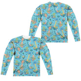 Rick And Morty Ricktanical Men's Regular Fit Polyester Long-Sleeve T-Shirt