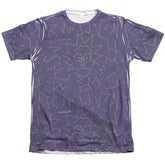Rick And Morty Stars Men's Regular Fit Poly Cotton Short-Sleeve T-Shirt