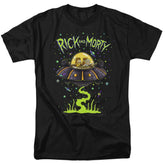Rick And Morty UFO Men's 18/1 Cotton Short-Sleeve T-Shirt