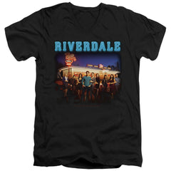 Riverdale Up At Pop's Men's 30/1 Cotton Slim V-Neck T-Shirt