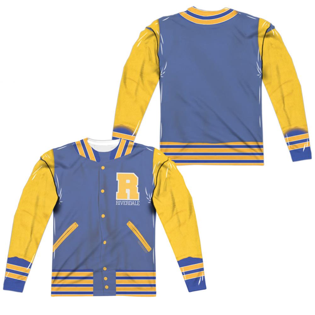 Riverdale Varsity Jacket Men's Regular Fit Polyester Long-Sleeve T-Shirt