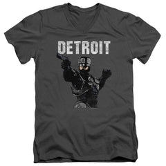 Robocop Detroit Men's 30/1 Cotton Slim V-Neck T-Shirt