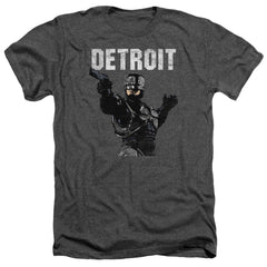 Robocop Detroit Men's 30/1 Heather 60 40 Poly Short-Sleeve T-Shirt