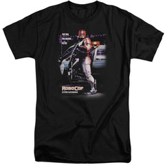 Robocop Poster Men's 18/1 Tall Cotton Short-Sleeve T-Shirt