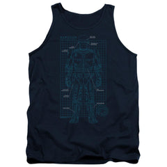 Robocop Schematic Men's 18/1 Cotton Tank Top