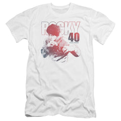 Rocky 40 Years Strong Men's Ultra-Soft 30/1 Cotton Slim Short-Sleeve T-Shirt
