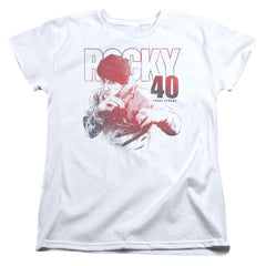 Rocky 40 Years Strong Women's 18/1 Cotton Short-Sleeve T-Shirt