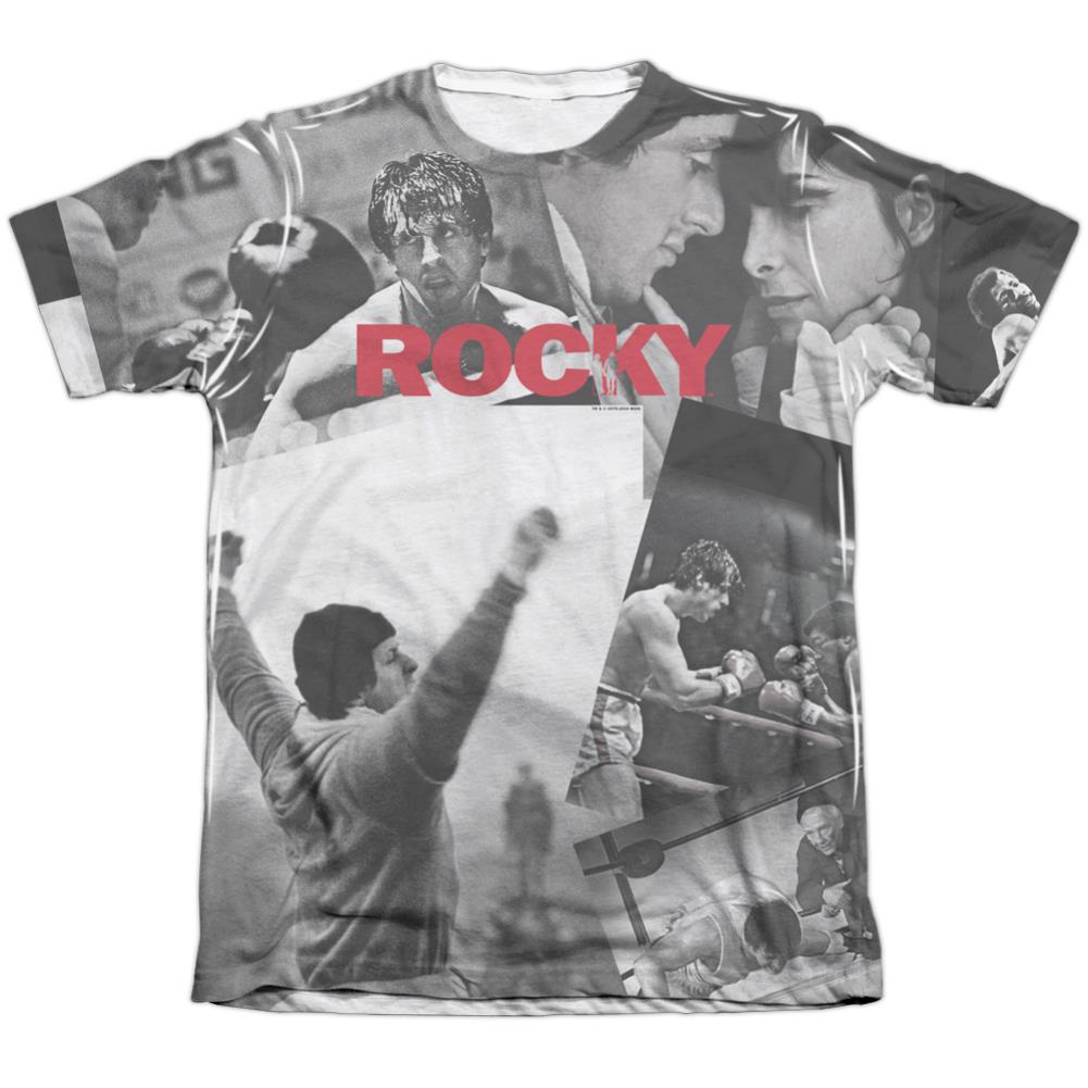 Rocky 40th Anniversay Collage Men's Regular Fit Poly Cotton Short-Sleeve T-Shirt