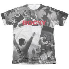 Rocky 40th Anniversay Collage Men's Regular Fit Poly Cotton Short-Sleeve T-Shirt