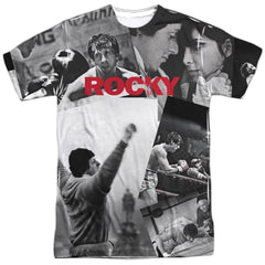 Rocky 40th Anniversay Collage Men's Regular Fit Polyester Short-Sleeve T-Shirt