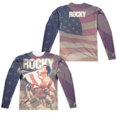 Rocky American Dreams (Front/Back Print) Men's Regular Fit Polyester Long-Sleeve T-Shirt