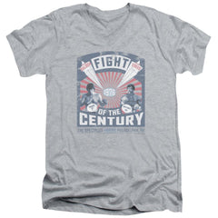 Rocky Balboa Creed Fight Poster Men's 30/1 Cotton Slim V-Neck T-Shirt