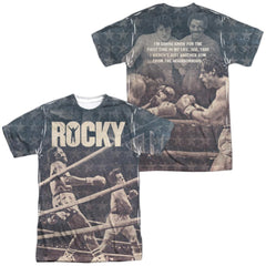 Rocky Battle (Front/Back Print) Men's Regular Fit Polyester Short-Sleeve T-Shirt
