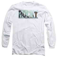 Rocky Cutout Logo Men's 18/1 Cotton Long-Sleeve T-Shirt