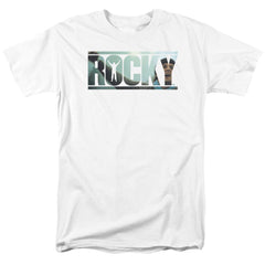 Rocky Cutout Logo Men's 18/1 Cotton Short-Sleeve T-Shirt