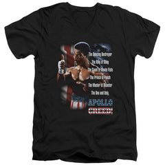 Rocky II The One And Only Men's 30/1 Cotton Slim V-Neck T-Shirt
