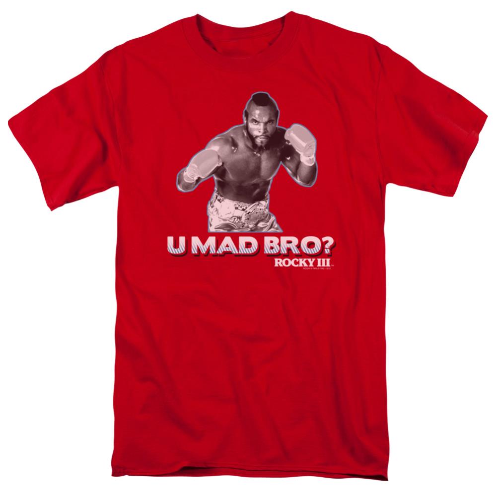 Rocky III U Mad Bro Men's 18/1 Cotton Short-Sleeve T-Shirt