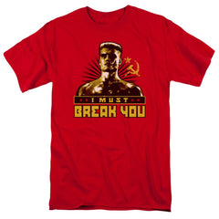 Rocky IV I Must Break You Men's 18/1 Cotton Short-Sleeve T-Shirt
