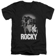 Rocky Making Of A Champ Men's 30/1 Cotton Slim V-Neck T-Shirt