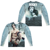 Rocky Montage (Front/Back Print) Men's Regular Fit Polyester Long-Sleeve T-Shirt